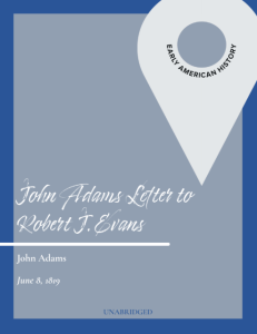 John Adams, Letter to Evans (June 8, 1819)