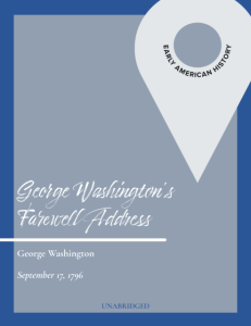 George Washington, Farewell Address