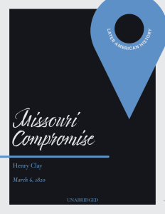 Missouri Compromise (1820)